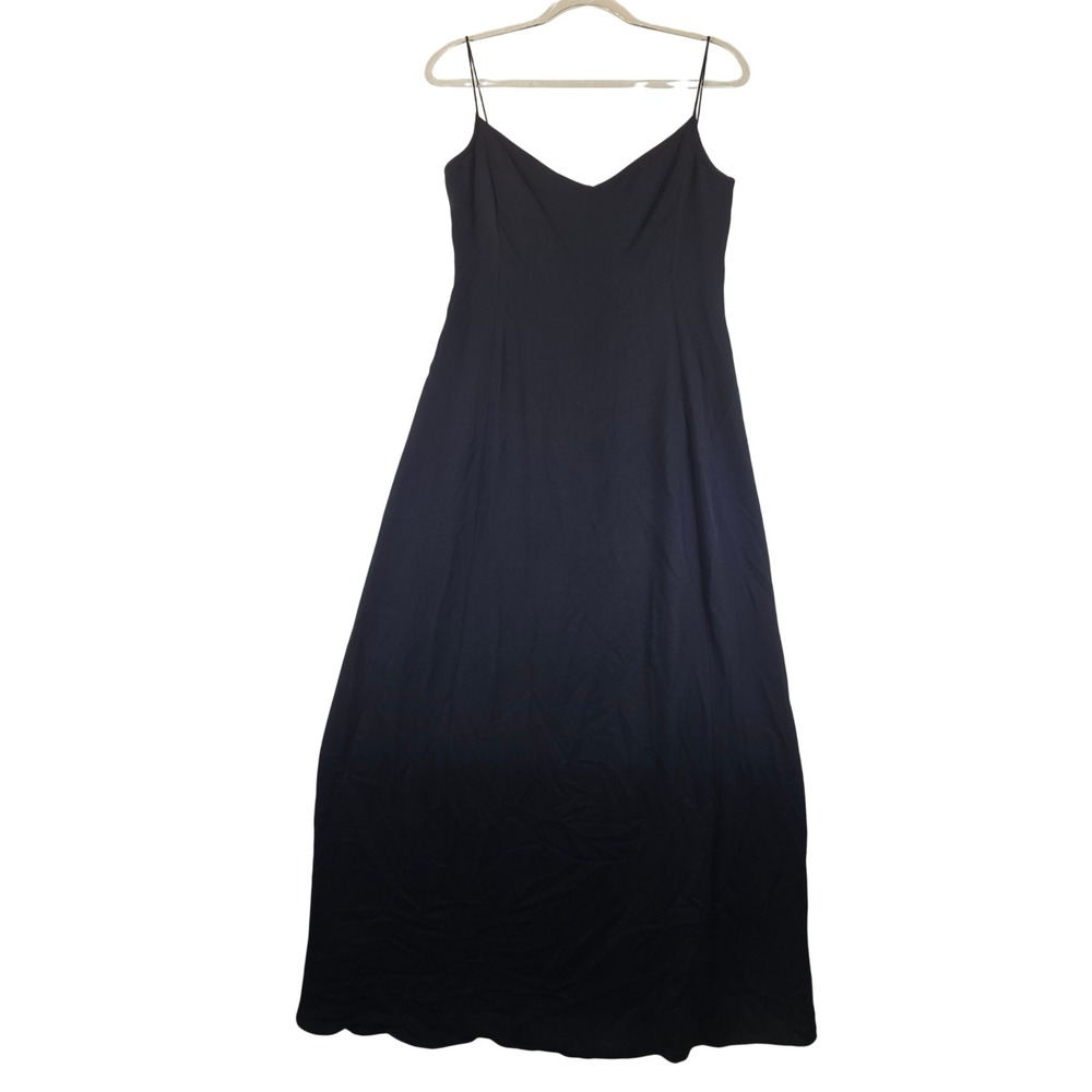 J Crew Silk Black Slip Maxi Dress Womens 6 Cocktail Classic Minimalist Formal